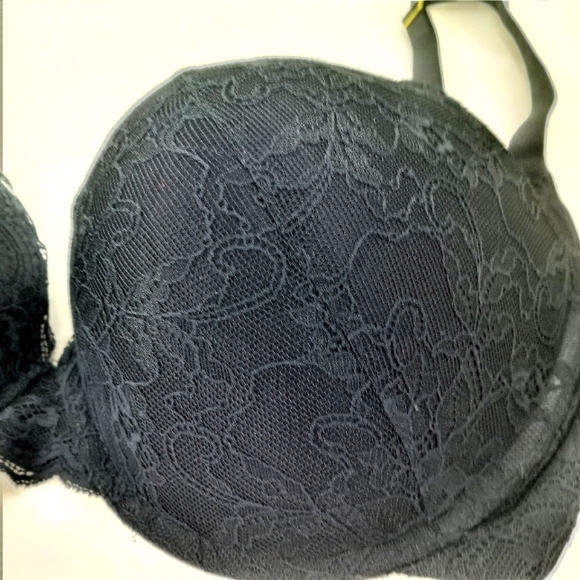 Joyspun Black Lace Push Up Bra 36DD - Picture 2 of 5